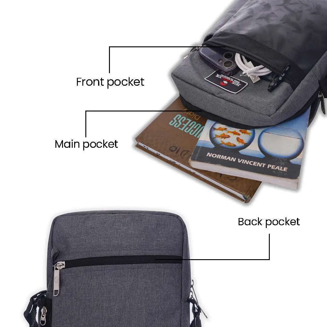 HIKERHIVE 11.5" Adventure Sling Bag for Men & Women