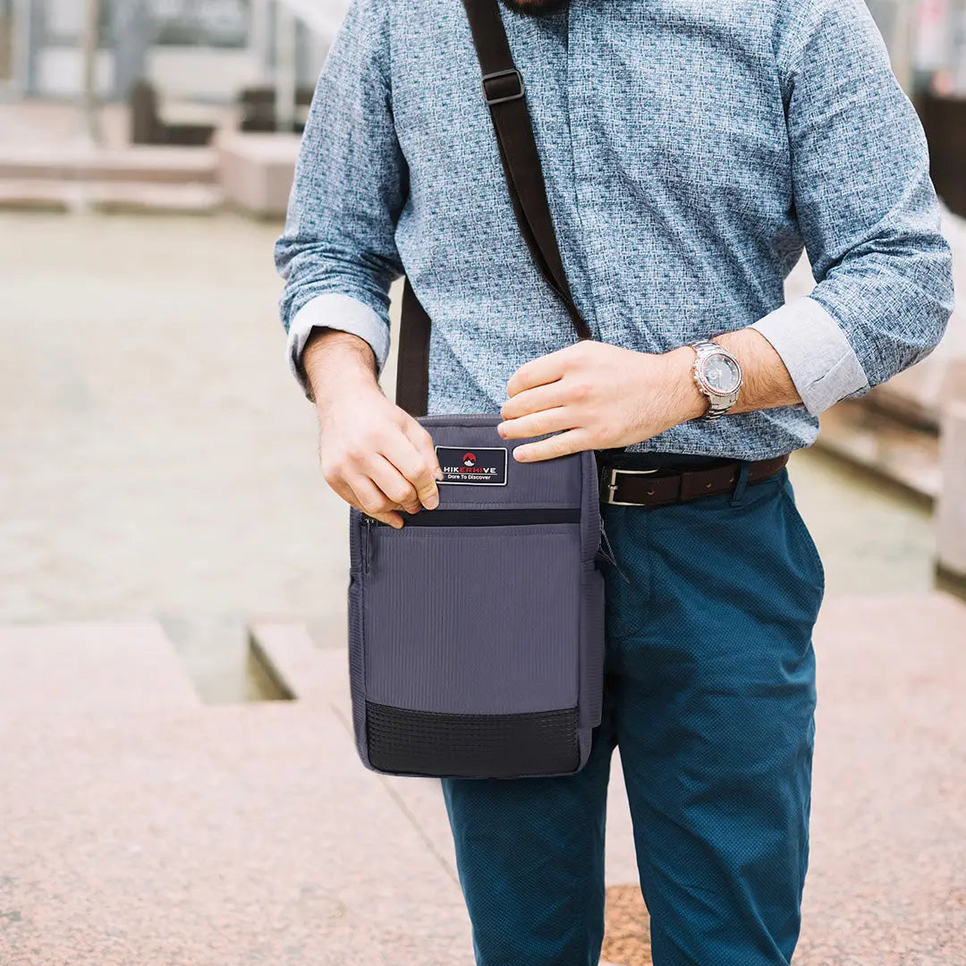 HIKERHIVE 11.5" Unisex Sling Bag,Crossbody Messenger Bag