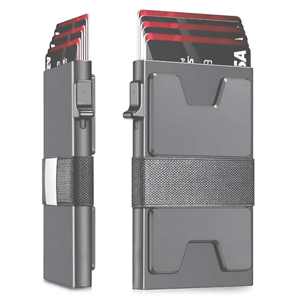 Pop-Up Card Aluminum Metal Wallet HikerHive