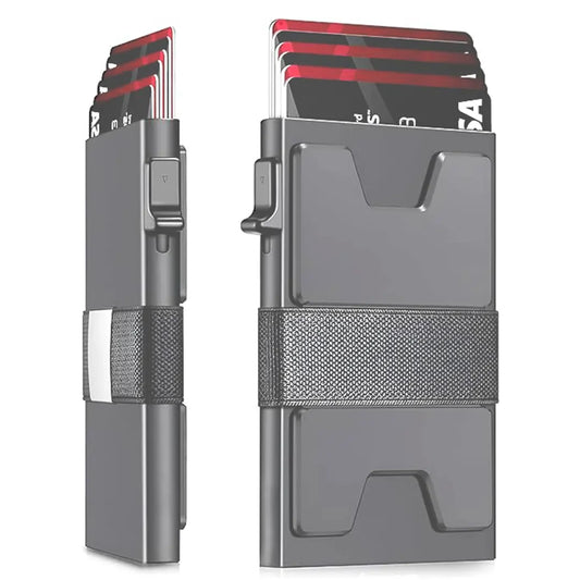 Pop-Up Card Aluminum Metal Wallet HikerHive