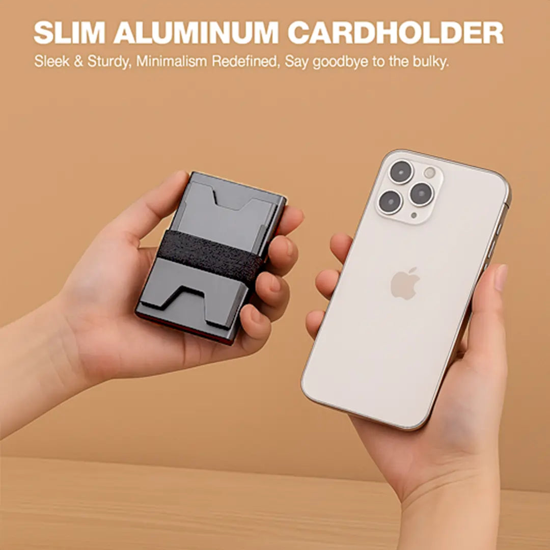 Pop-Up Card Aluminum Metal Wallet HikerHive