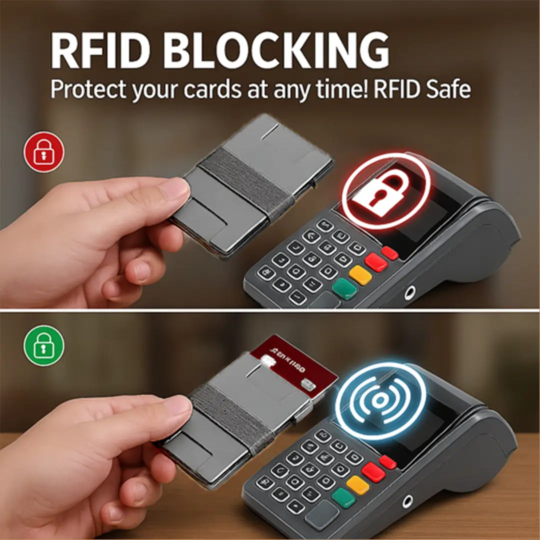 Pop-Up Card Aluminum Metal Wallet HikerHive
