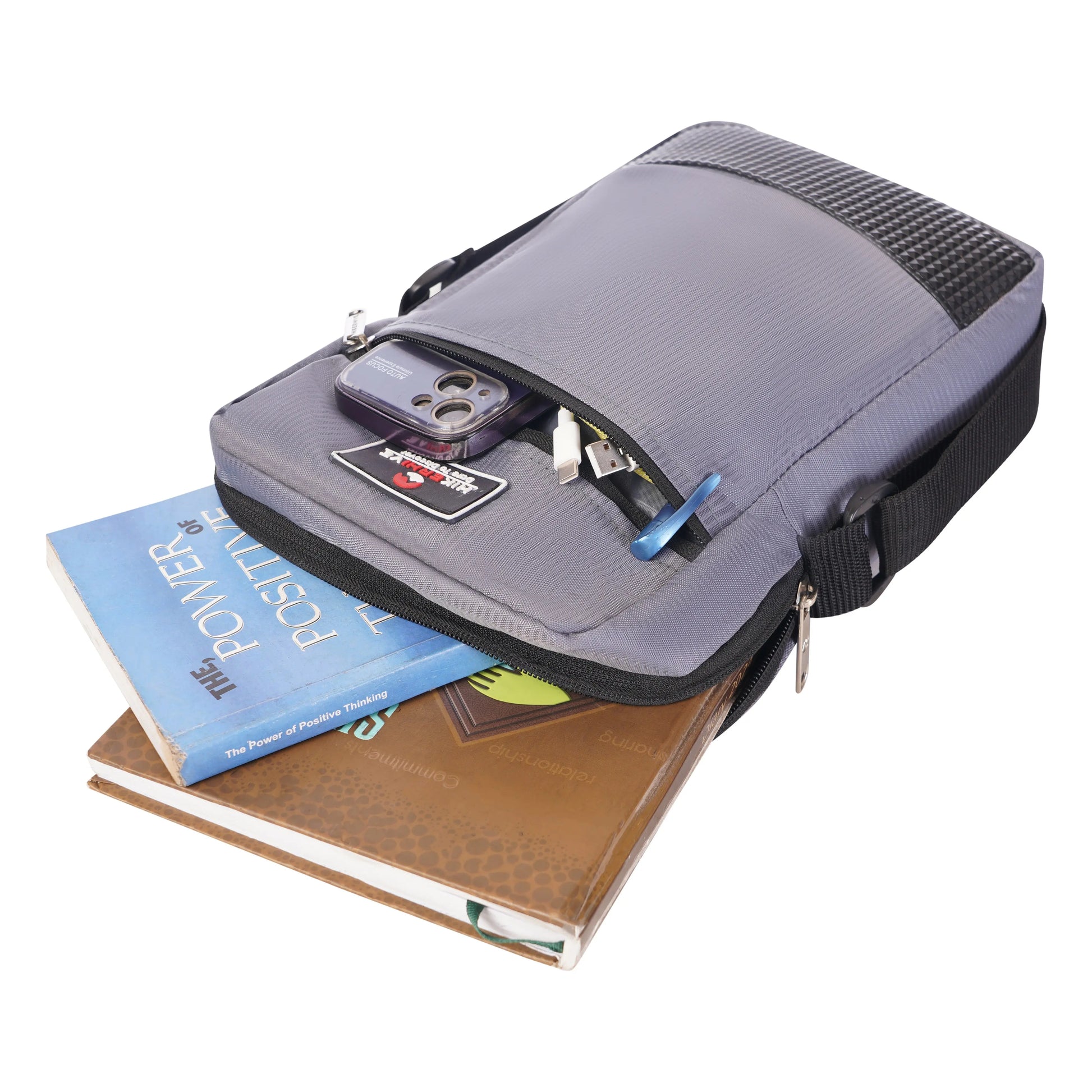 HIKERHIVE 11.5" Unisex Sling Bag,Crossbody Messenger Bag