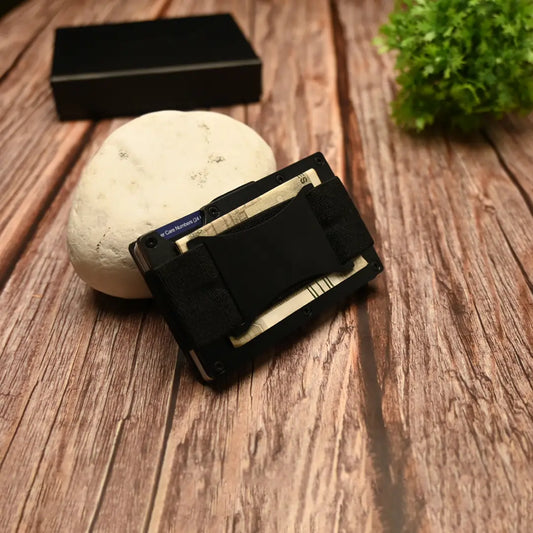 Hive Wallet With Cash Strap (Black) HikerHive