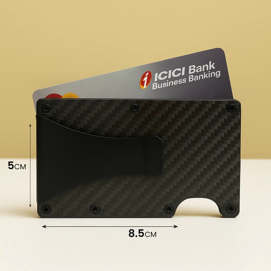 Hive Wallet with Cash Clip (Black Carbon Fiber) HikerHive