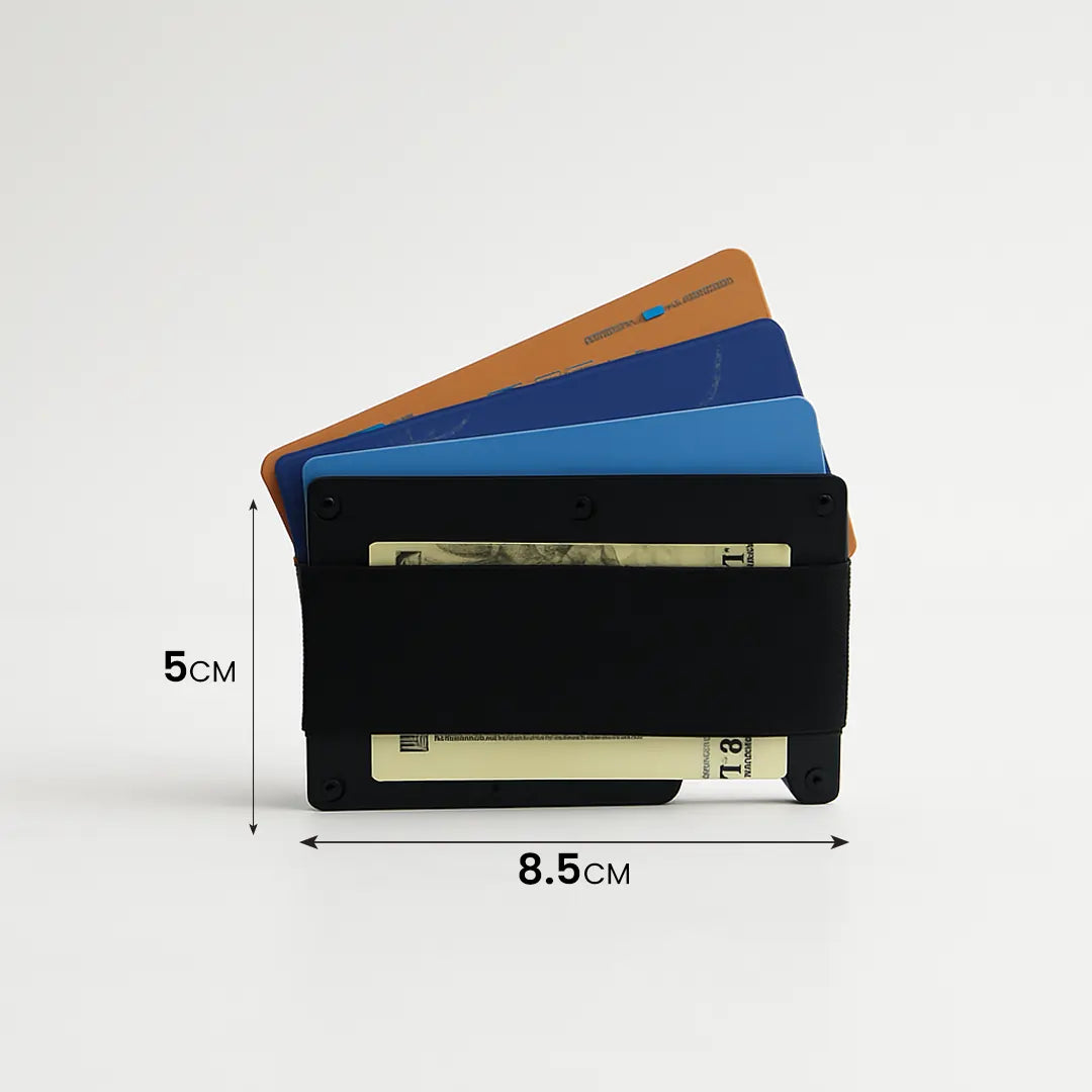 Hive Wallet With Cash Strap (Matt Black) HikerHive