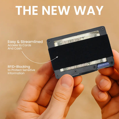 Hive Wallet With Cash Strap (Matt Black) HikerHive