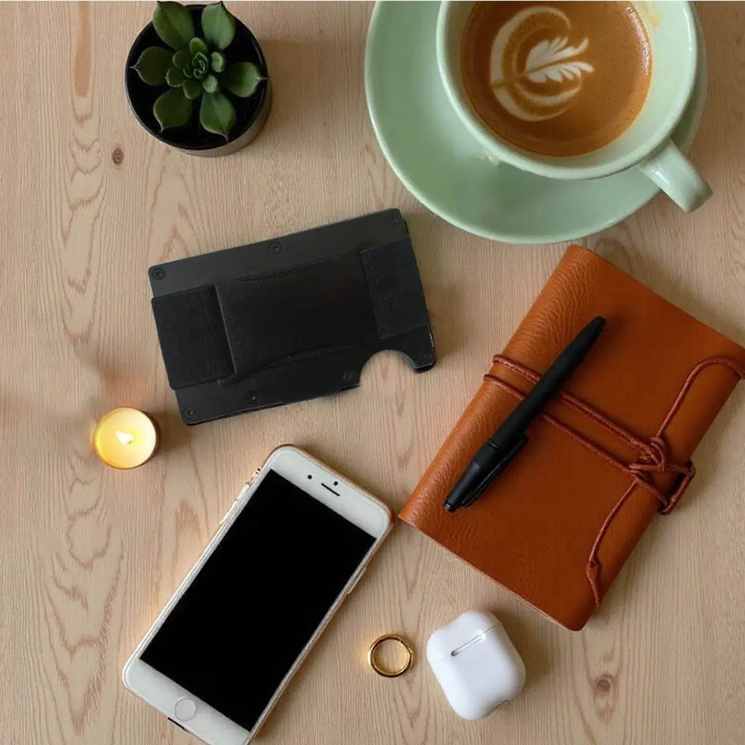Hive Wallet With Cash Strap (Black) HikerHive